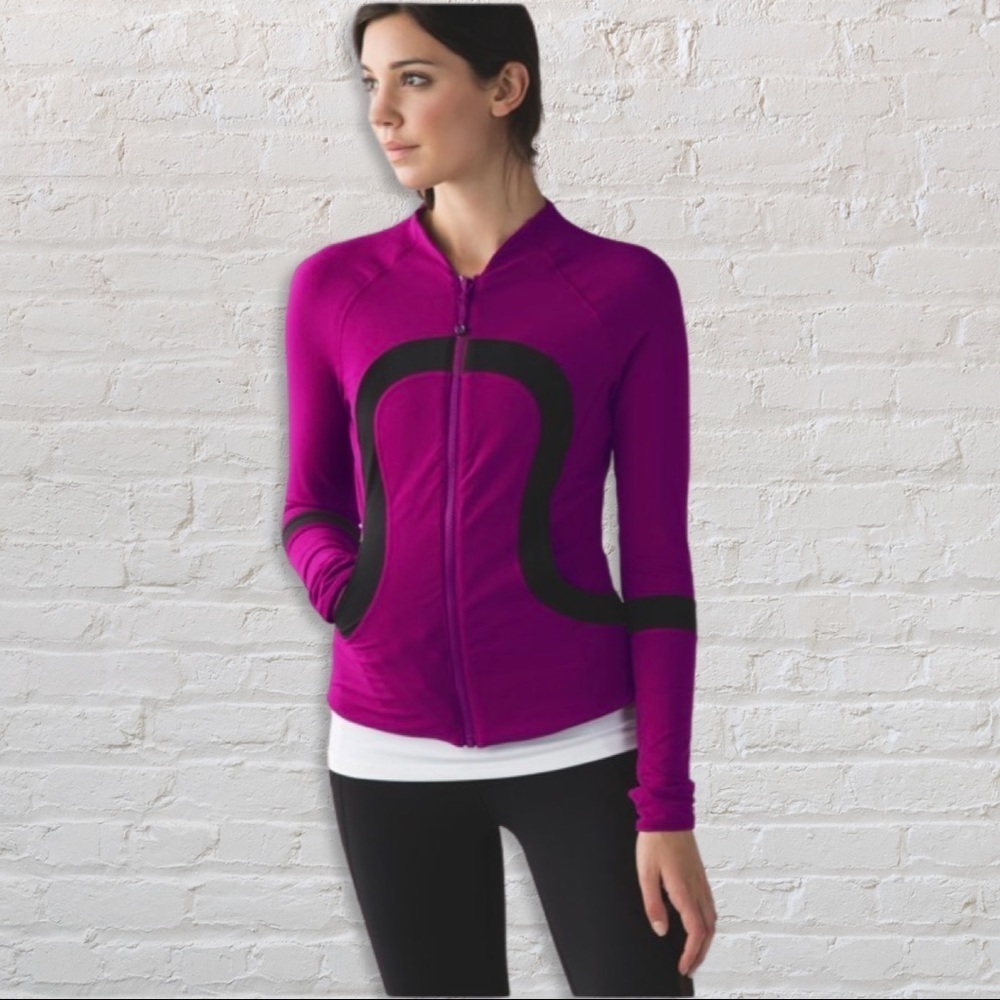 Women’s Purple Zip-Front Active Jacket
